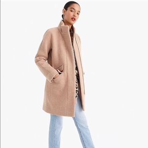 J Crew Cocoon Coat in Italian stadium-cloth wool